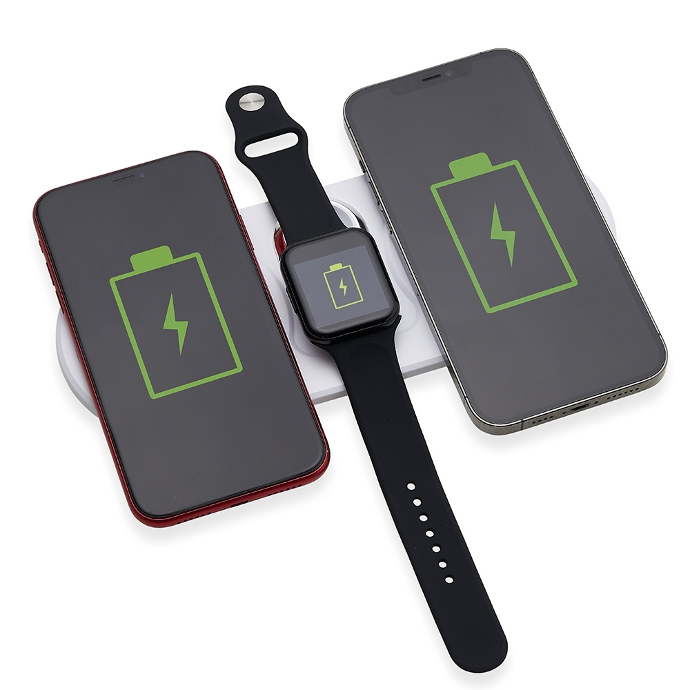 Base Dual indução para celulares e IWatch