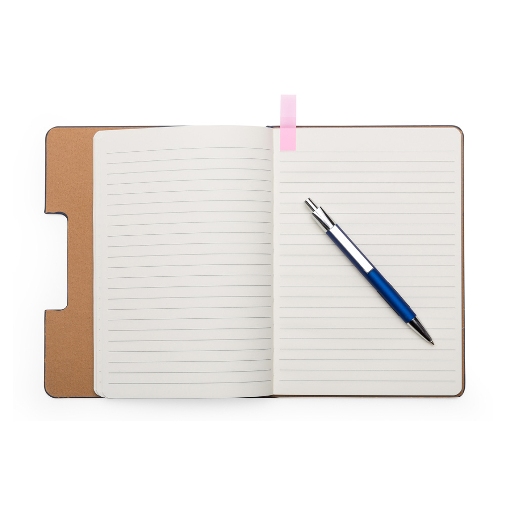 Caderno com sticky notes 21 x 15 x 1,50 cm