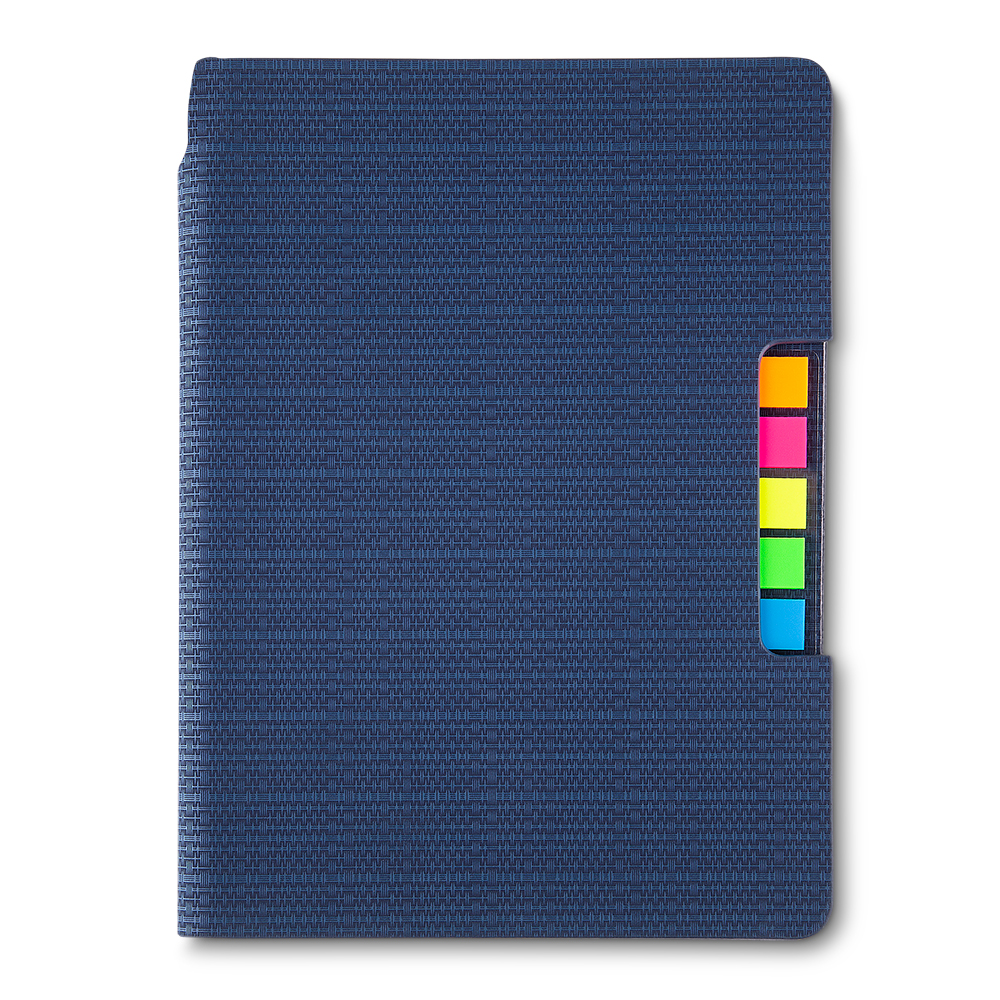 Caderno com sticky notes 21 x 15 x 1,50 cm