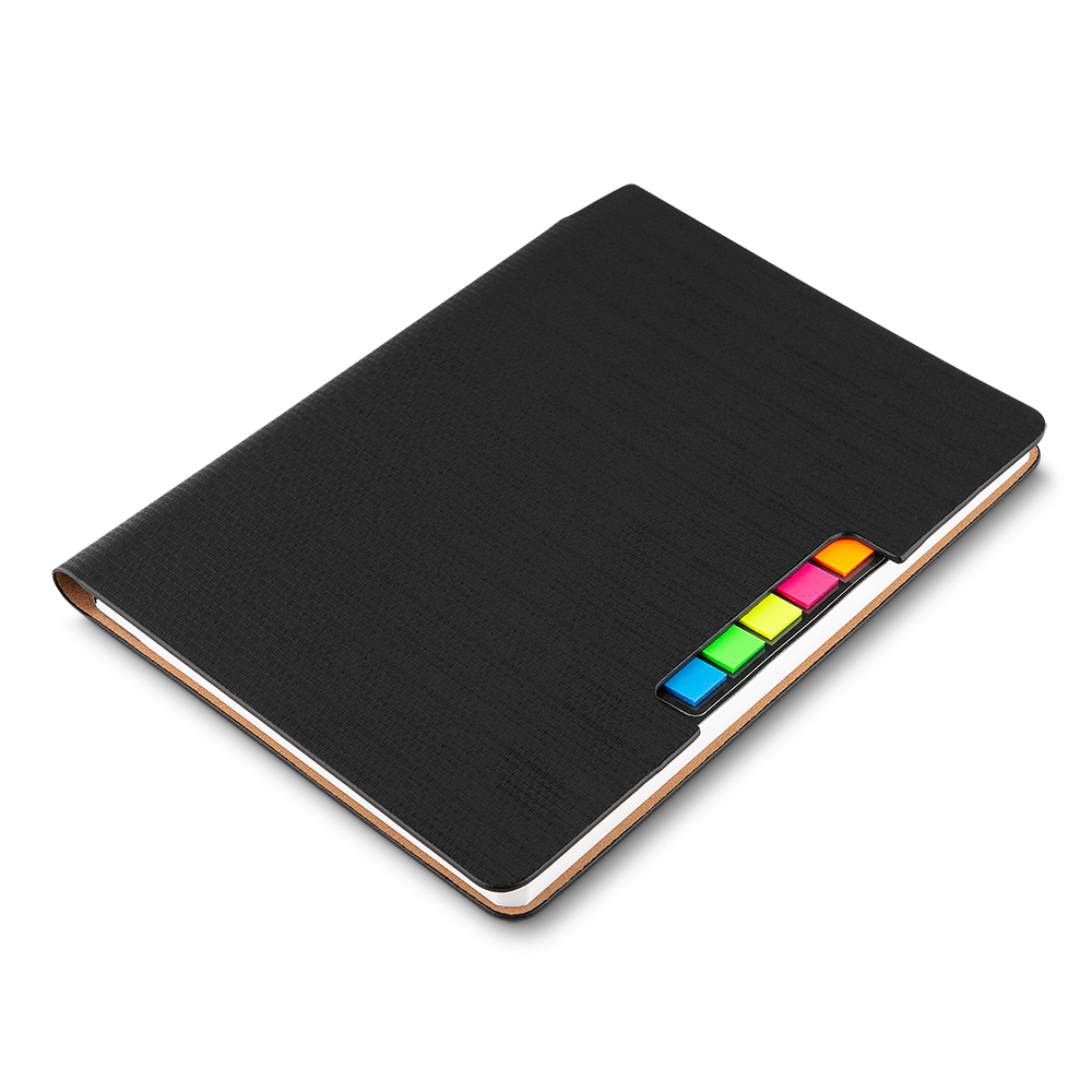 Caderno com sticky notes 21 x 15 x 1,50 cm