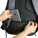 Mochila de Poliéster Anti-Furto USB com Segredo 35 Litros