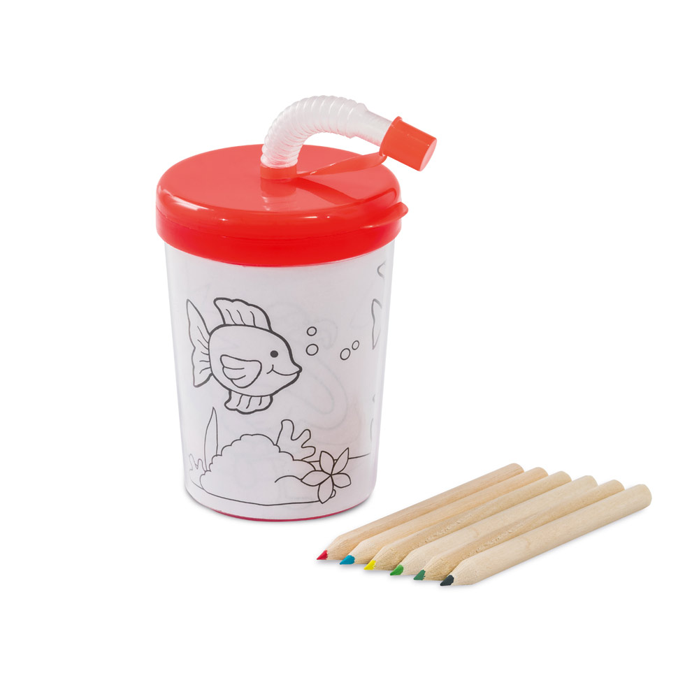 Copo Infantil para Colorir 200ml