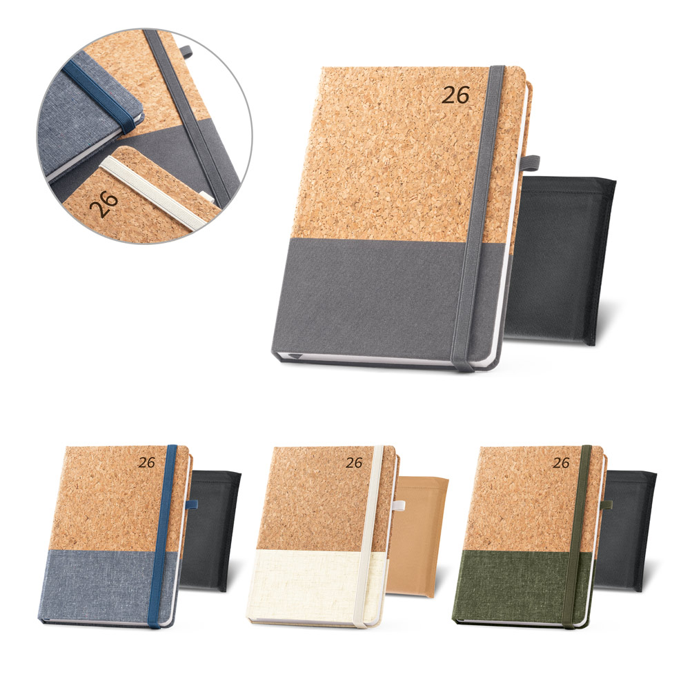 Agenda em Cortiça 14x21cm