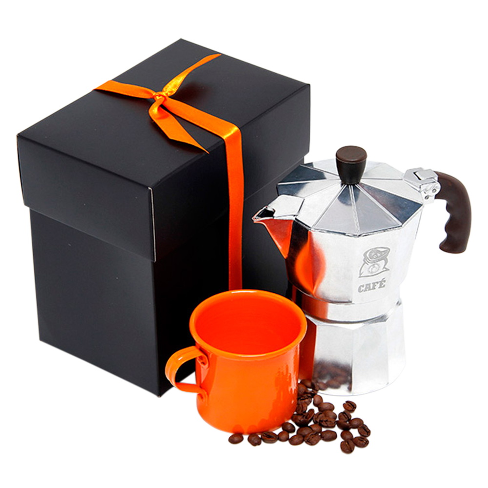 Kit Cafeteira Italiana 6 Xícaras