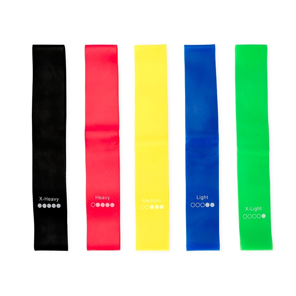 Kit Faixas de Yoga 5 Peças