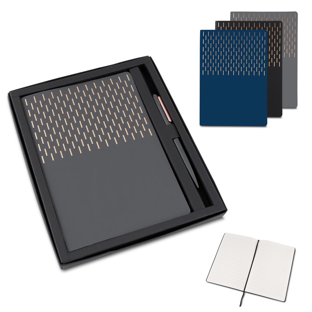 Kit Escritório A5 Capa em PU e Caneta Metalica