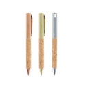 Caneta Metal e Cortiça