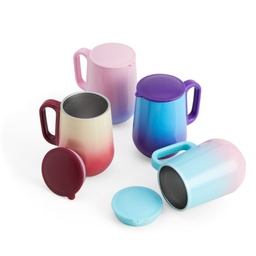 Caneca Bicolor Parede Dupla 250 ml
