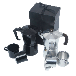 Kit Cafeteira Italiana com caneca (serve 6 Xicaras)